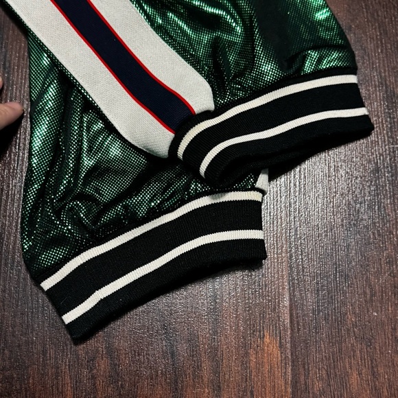 Gucci Shiny Green Web Accent Men’s Cropped Joggers Small - Picture 10 of 14